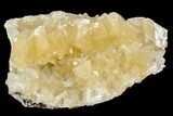 Fluorescent Calcite Crystal Cluster on Barite - Morocco #109234-1